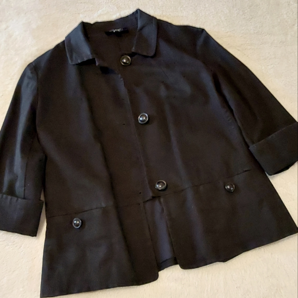 Talbots Basic Black Blazer/Jacket Euc - image 6
